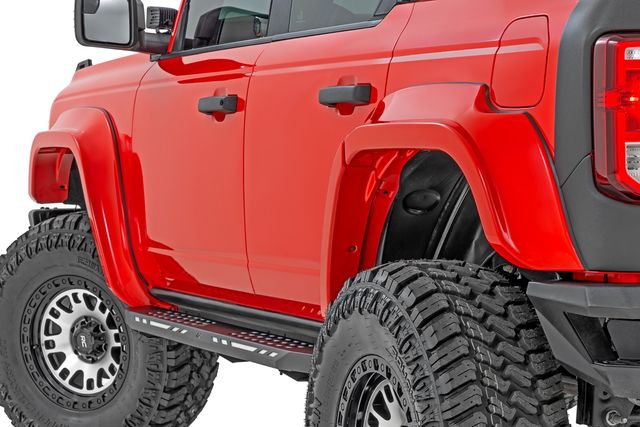 Rough Country Fender Flares | PQ Race Red | Ford Bronco 4WD (2021-2026)