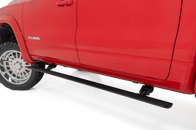 Rough Country Power Running Boards | Dual Electric Motor | Crew Cab | Ram 1500 (19-26)/1500 TRX (21-24)