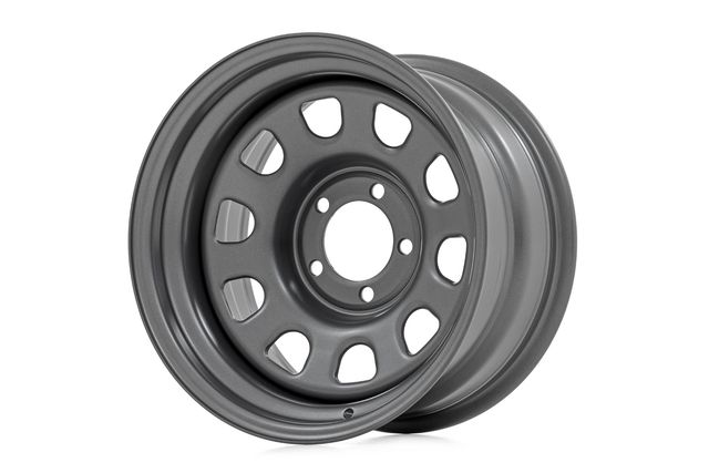 Rough Country Steel Wheel | Gray | 16x8 | 6x5.5 | 4.25 Bore | -12