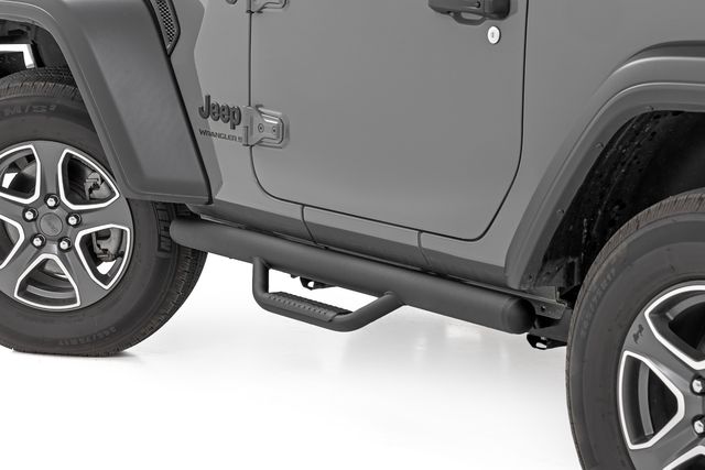 Rough Country Nerf Steps | Full Length | 2 Door | Jeep Wrangler JL 4WD (2018-2026)