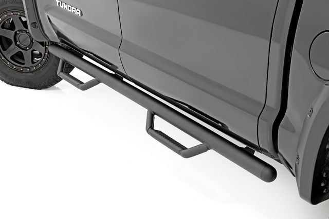 Rough Country Nerf Steps | Cab Length | CrewMax | 5'7" Bed | Toyota Tundra 2WD/4WD (07-21)