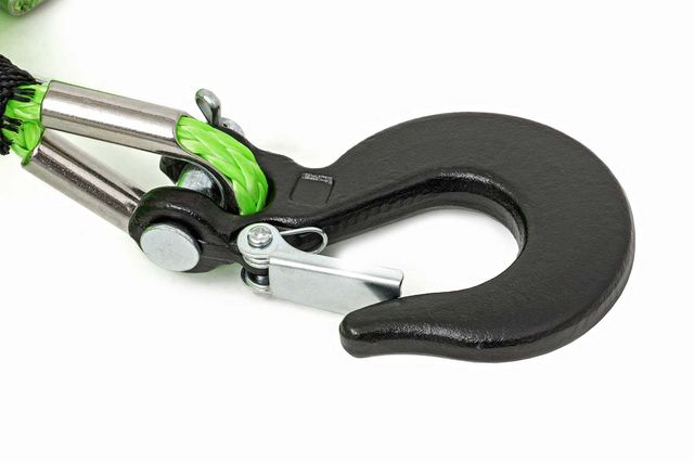 Rough Country Synthetic Rope | 1/4 Inch | 50 Ft | Lime Green