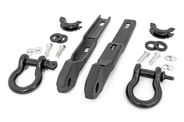 Rough Country Tow Hook Brackets | D-Ring Combo | Nissan Titan 2WD/4WD (2017-2024)