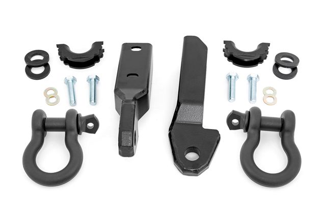 Rough Country Tow Hook to Shackle Bracket | D-Ring Combo | Chevy/GMC 1500 Truck & SUV (88-99)