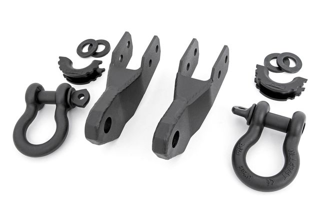 Rough Country Tow Hook to Shackle Bracket | D-Ring Combo | Chevy Colorado 2WD/4WD (15-22)