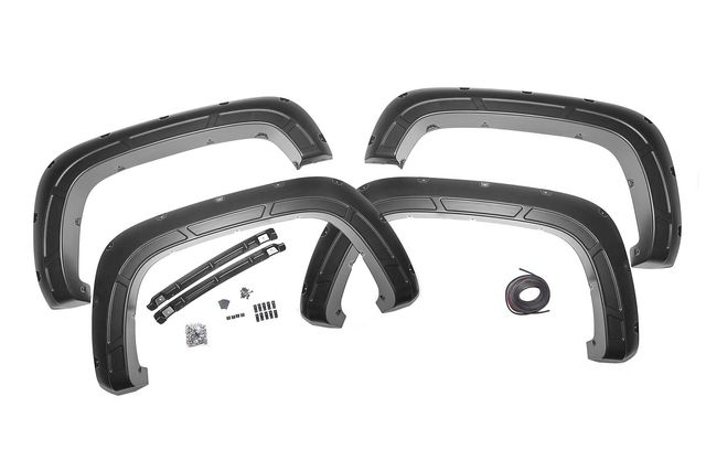 Rough Country Sport Fender Flares | GXP Lakeshore Blue | Chevy Silverado 2500 HD/3500 HD (20-26)