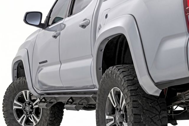 Rough Country Sport Fender Flares | 1D6 Silver Sky Metallic | Toyota Tacoma (16-23)