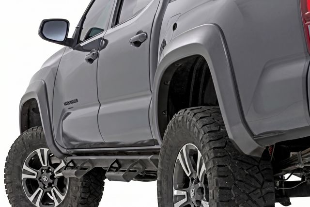 Rough Country Sport Fender Flares | 1G3 Magnetic Grey | Toyota Tacoma 2WD/4WD (2016-2023)