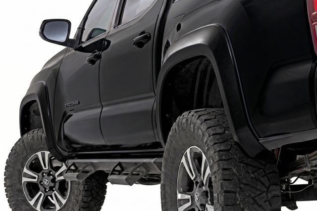 Rough Country Sport Fender Flares | 218 Midnight Black Metallic | Toyota Tacoma (16-23)