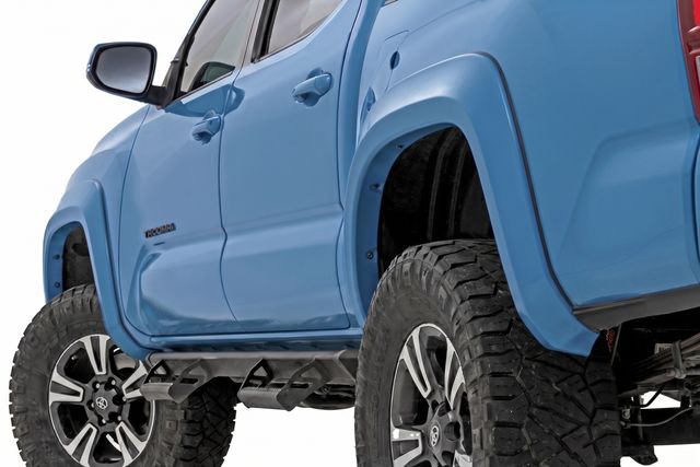 Rough Country Sport Fender Flares | 8W2 Cavalry Blue | Toyota Tacoma 2WD/4WD (2016-2023)