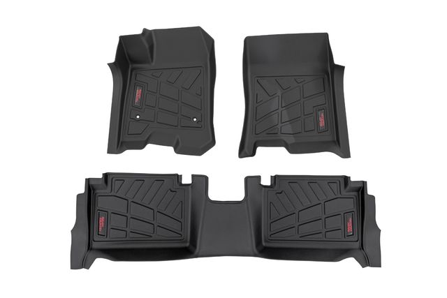 Rough Country Sure-Fit Floor Mats | Front & Rear | Chevy/GMC Canyon/Colorado 2WD/4WD (23-26)