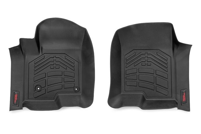 Rough Country Floor Mats | FR Bucket | Crew | Chevy/GMC 1500/2500HD/3500HD (19-26)