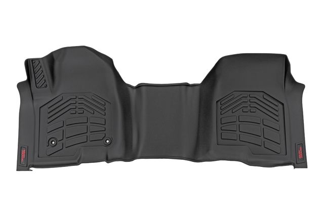 Rough Country Sure-Fit Floor Mats | Front Over Hump | Crew | Chevy/GMC 1500/2500HD/3500HD (19-26)
