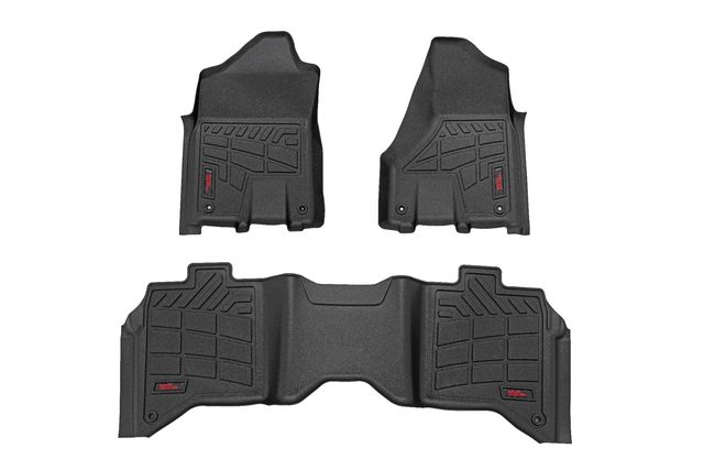 Rough Country Sure-Fit Floor Mats | Front & Rear | Bucket | Crew | Ram 2500/3500 (19-26)