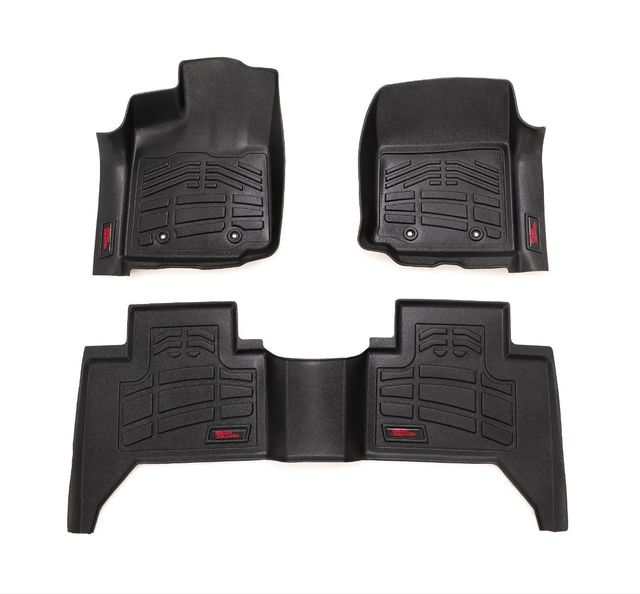 Rough Country Sure-Fit Floor Mats | FR & RR | Toyota Tacoma 2WD/4WD (2016-2023)