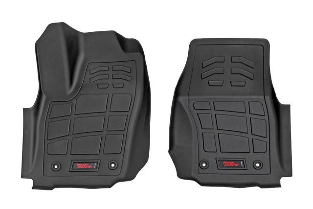 Rough Country Sure-Fit Floor Mats | Front | Double Cab | Toyota Tacoma 2WD/4WD (2024-2026) | #SM71223_A