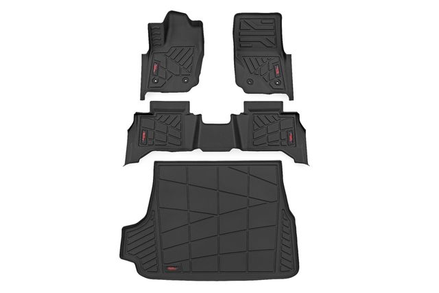 Rough Country Sure-Fit Floor Mats | Front & Rear & Cargo Mat | Toyota 4Runner (25-26)