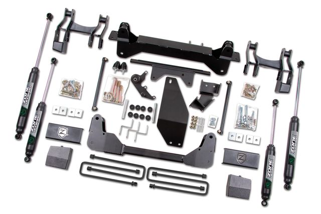 Zone Offroad 6" Torsion Bar Drop Lift Kit ; Nitro Shocks