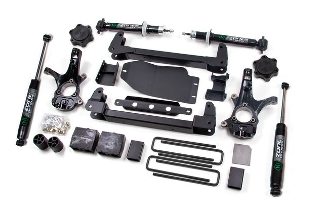 Zone Offroad 4.5" Strut & Drop Crossmember Lift Kit ; Nitro Shocks