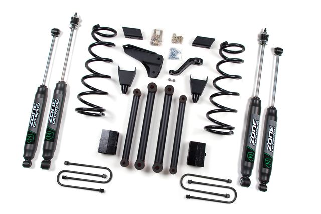 Zone Offroad 5" Coil Spring Lift Kit ; Nitro Shocks