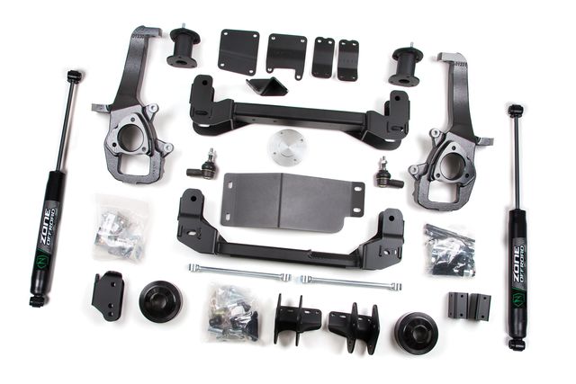 Zone Offroad 4" Suspension Lift Kit ; Nitro Shocks