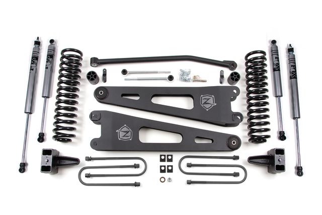 Zone Offroad 4 Inch Radius Arm Lift Kit ; FOX Adventure Shocks