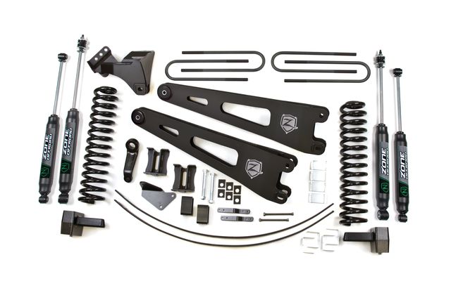 Zone Offroad 6" Radius Arm Lift Kit ; Nitro Shocks