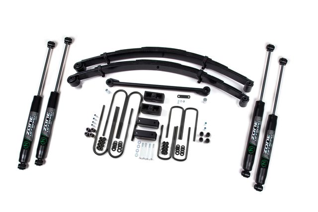 Zone Offroad 6" Leaf Spring Lift Kit ; Nitro Shocks