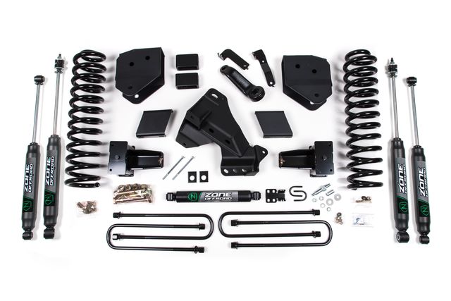 Zone Offroad 4" Suspension Lift System ; Nitro Shocks
