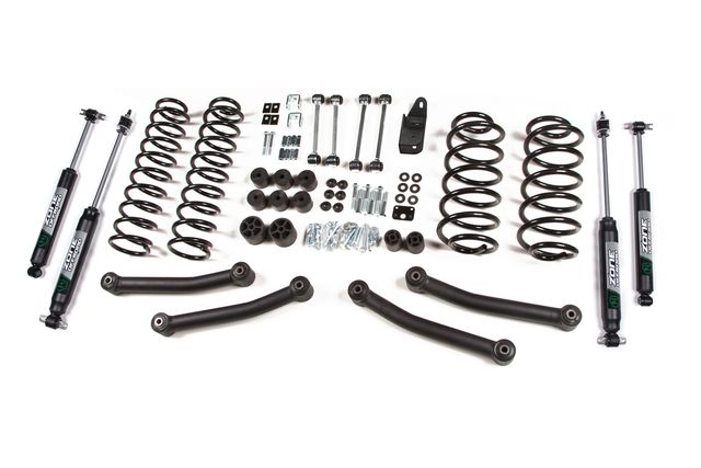 Zone Offroad 4" Coil Spring Lift Kit ; Nitro Shocks