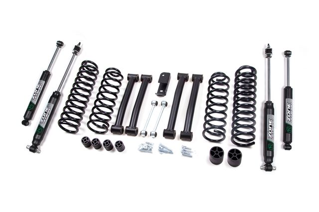 Zone Offroad 4" Coil Spring Lift Kit ; Nitro Shocks