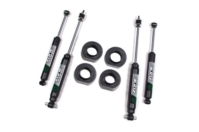 Zone Offroad 2" Coil Spring Spacer Lift Kit ; Nitro Shocks