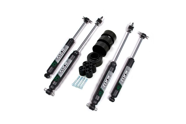Zone Offroad 1.75" Coil Spring Spacer Lift Kit ; Nitro Shocks