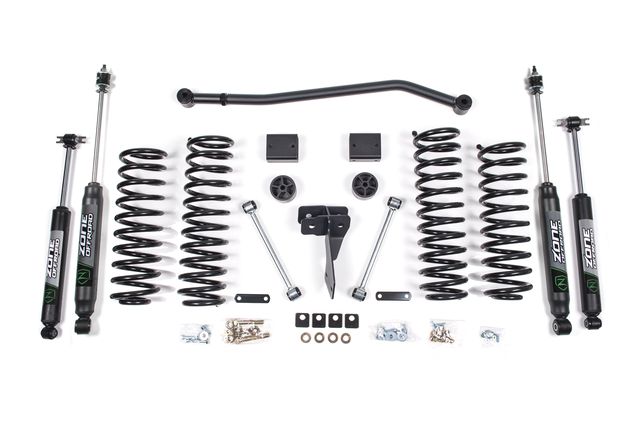 Zone Offroad 4" Coil Spring Lift Kit ; Nitro Shocks