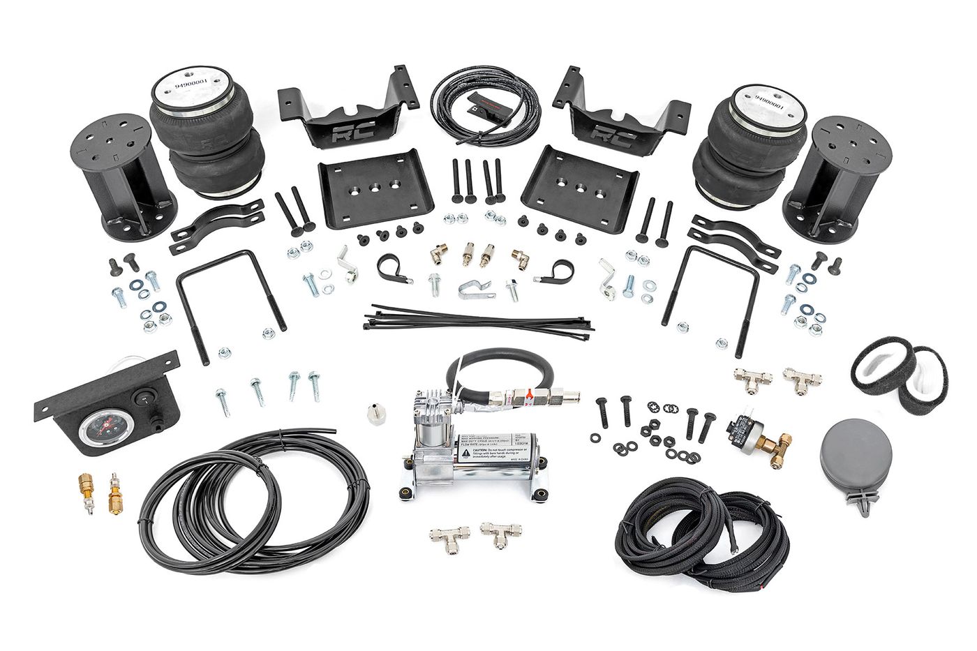 Rough Country Air Spring Kit w/compressor | 6-7.5 Inch Lift Kit | Chevy/GMC 1500 (07-18 & Classic)
