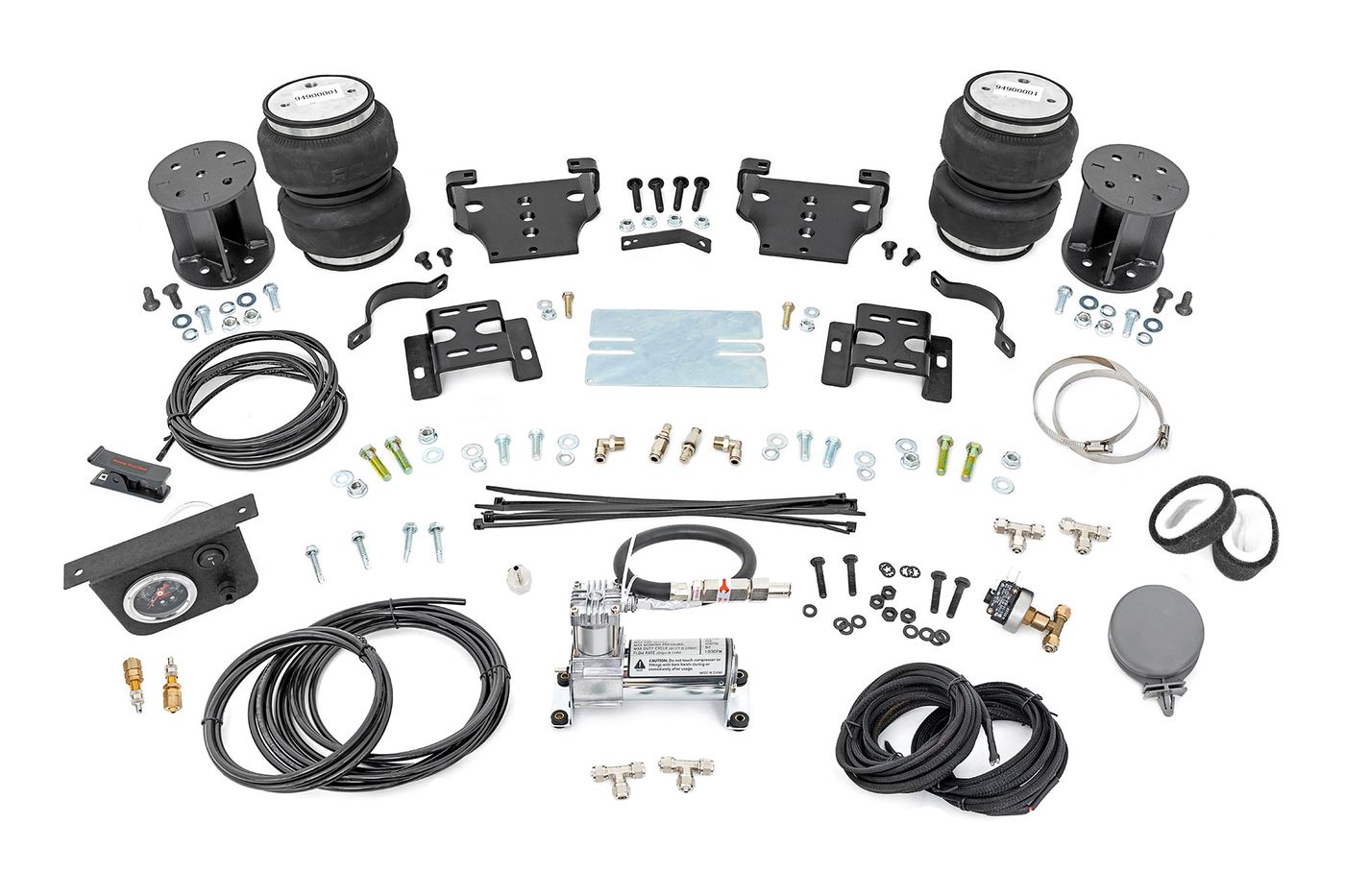 Rough Country Air Spring Kit w/compressor | 6 Inch Lift Kit | Chevy/GMC 2500HD (01-10)