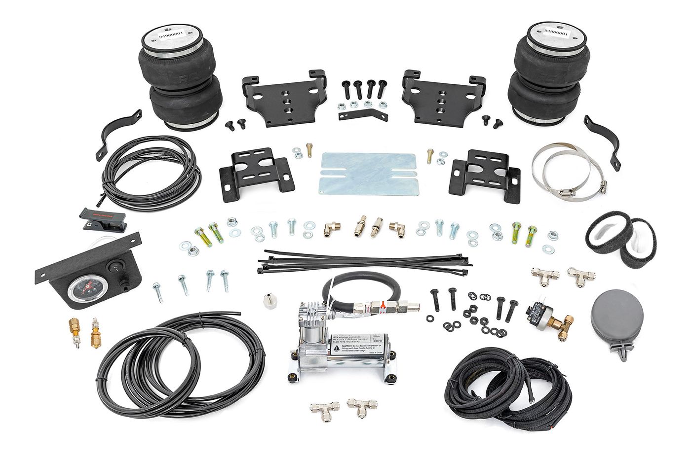Rough Country Air Spring Kit w/compressor | 0-6" Lift | Chevy/GMC 2500HD (01-10)