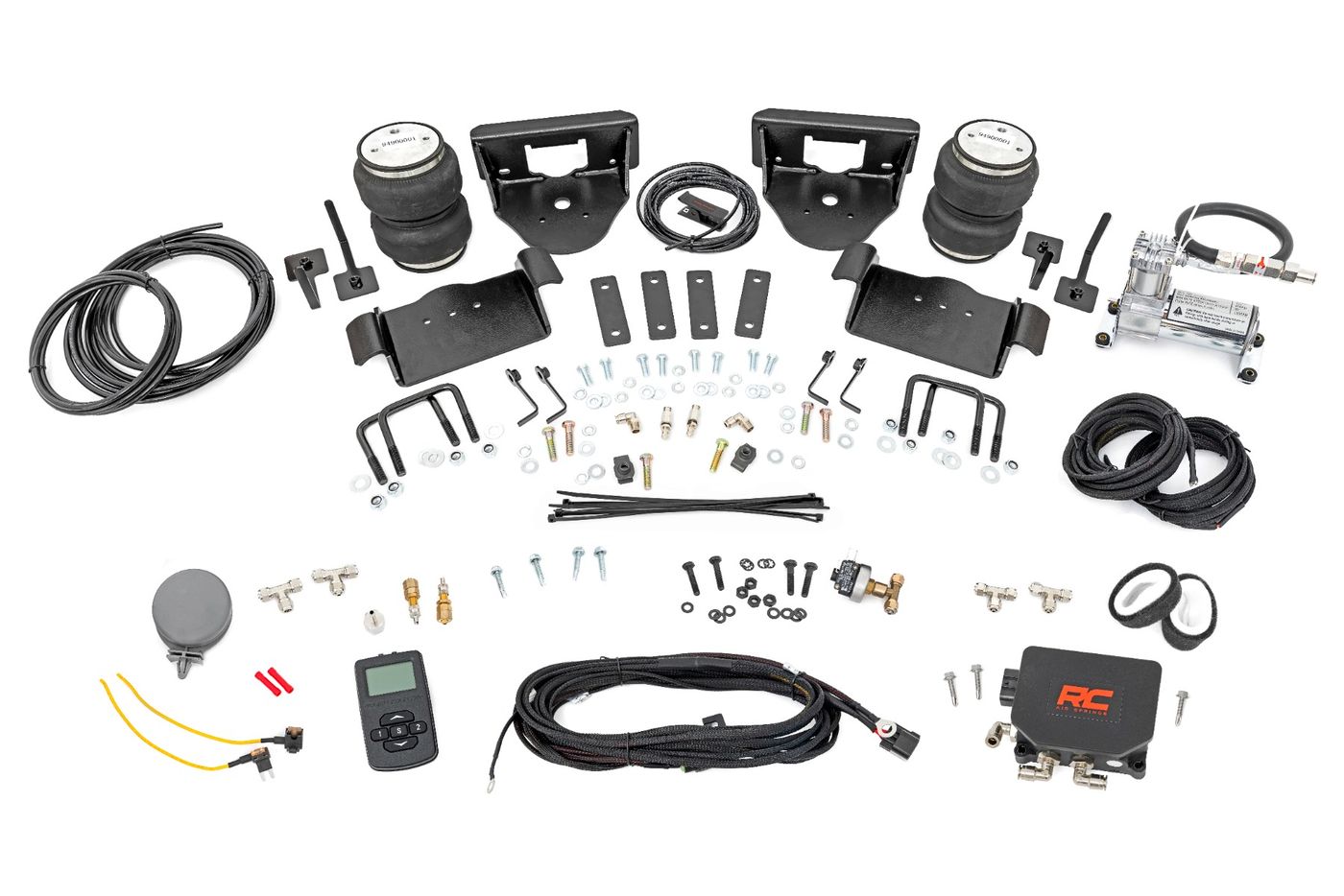 Rough Country Air Spring Kit w/compressor | Wireless Controller | 0-6" Lifts | Ford F-150 (04-14)