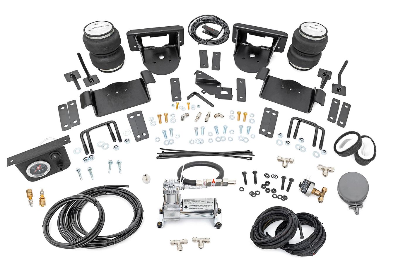 Rough Country Air Spring Kit w/compressor | 0-6" Lifts | Ford F-150 4WD (2021-2026)