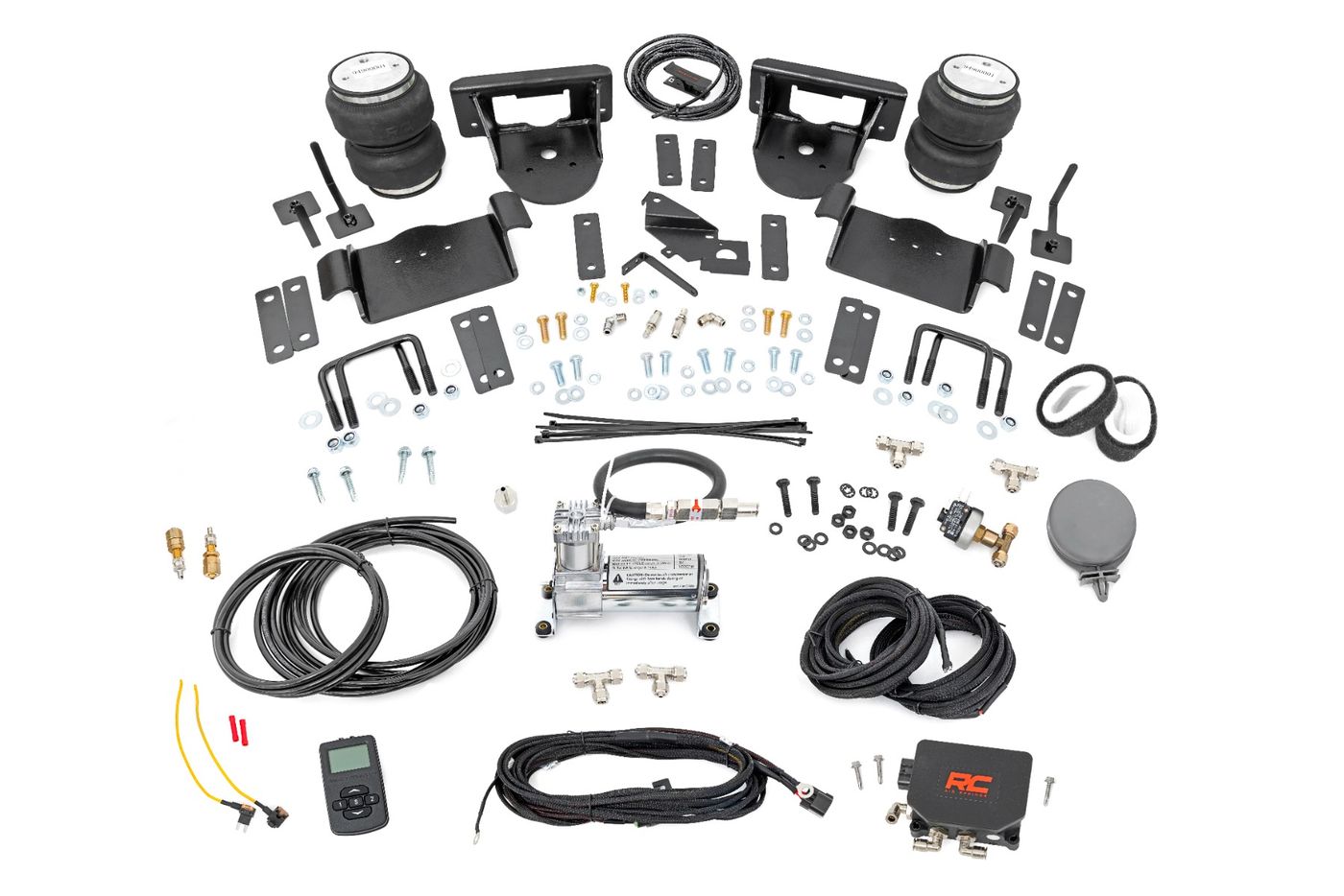 Rough Country Air Spring Kit w/compressor | Wireless Controller | 0-6" Lifts | Ford F-150 (21-26)