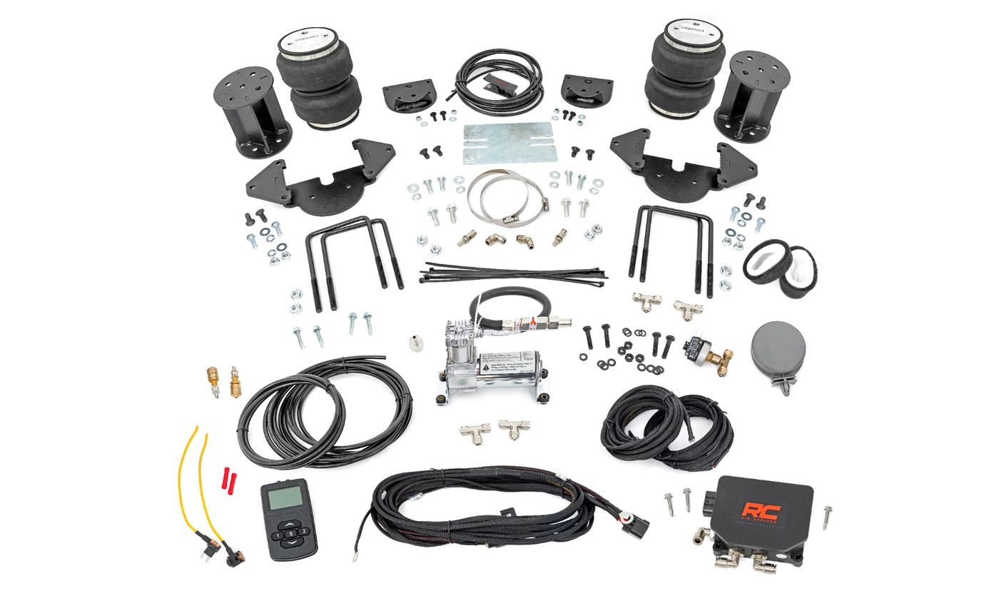 Rough Country Air Spring Kit w/compressor | Wireless Controller | Chevy/GMC Sierra/Silverado 1500 (19-26)