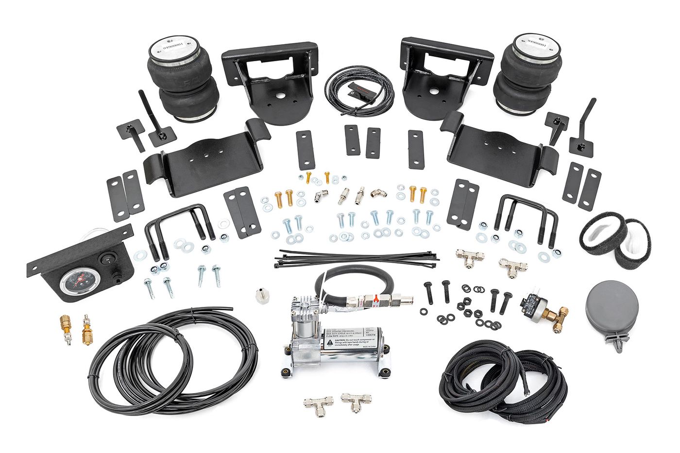 Rough Country Air Spring Kit w/compressor | 0-6" Lifts | Ford F-150 4WD (2015-2020)