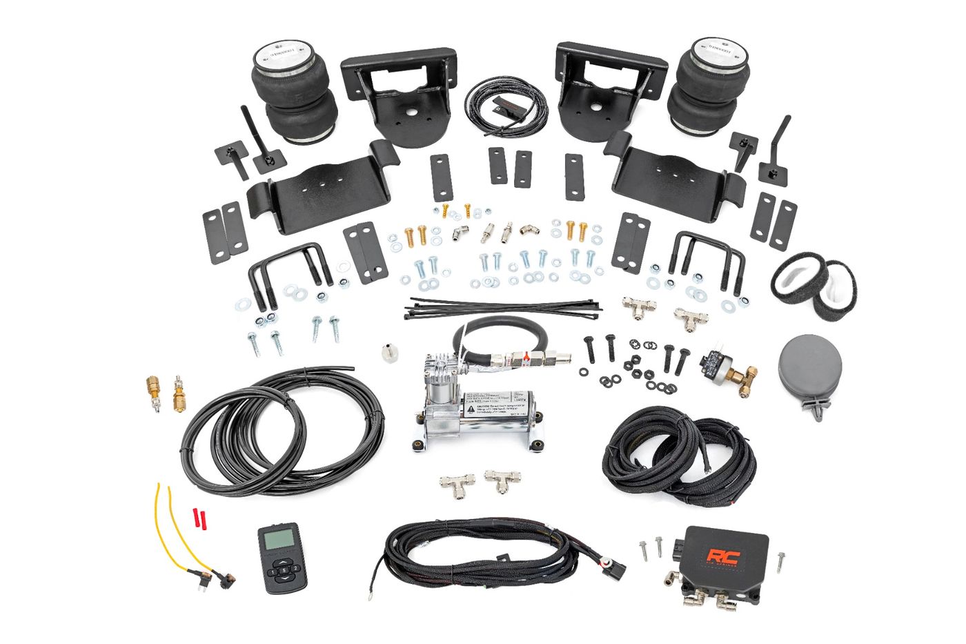 Rough Country Air Spring Kit w/compressor | Wireless Controller | 0-6" Lifts | Ford F-150 (15-20)