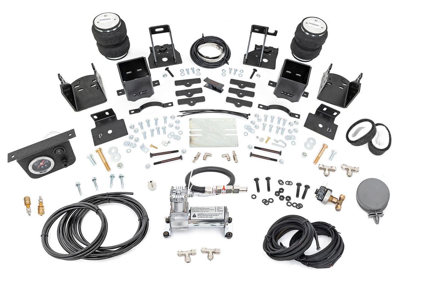 Rough Country Air Spring Kit w/compressor | Ford F-250/F-350 Super Duty 4WD (2005-2016) | #10020C
