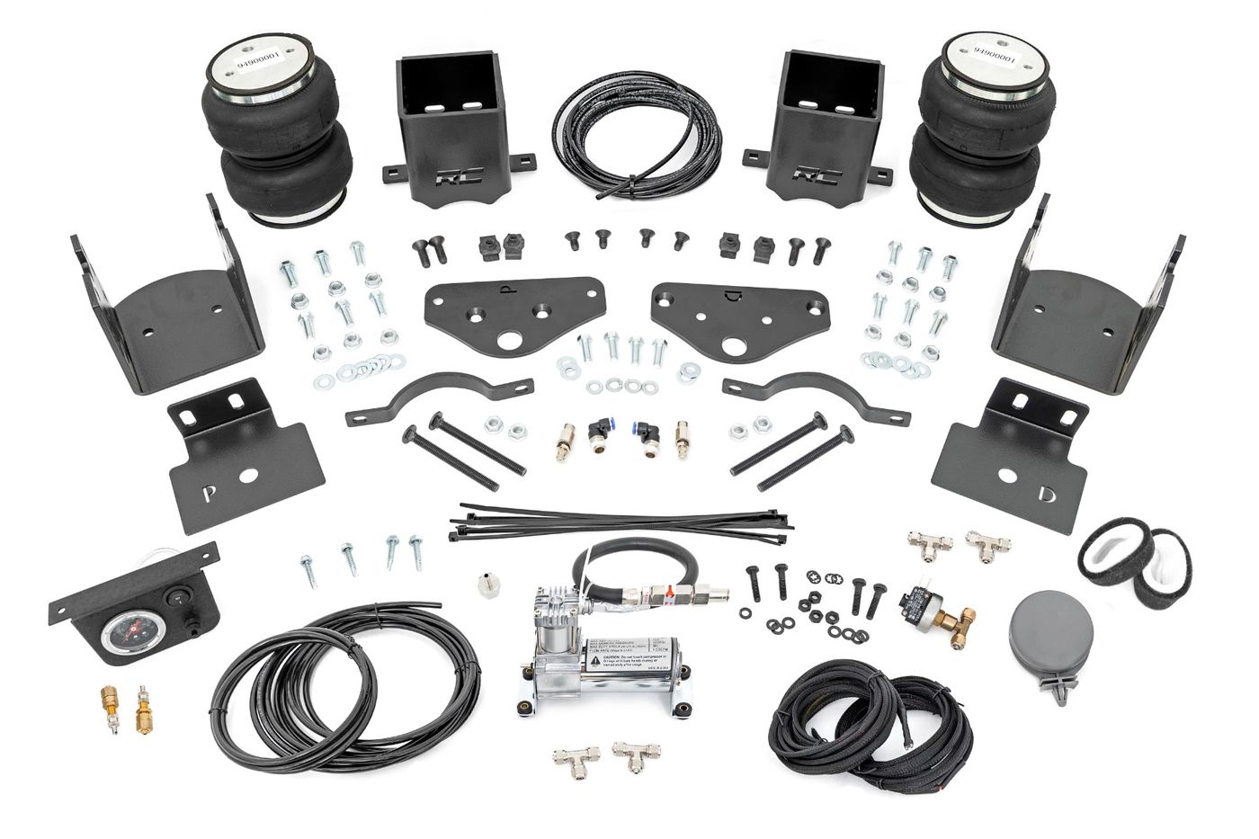 Rough Country Air Spring Kit w/compressor | Ford F-250/F-350 Super Duty 4WD (2017-2022)