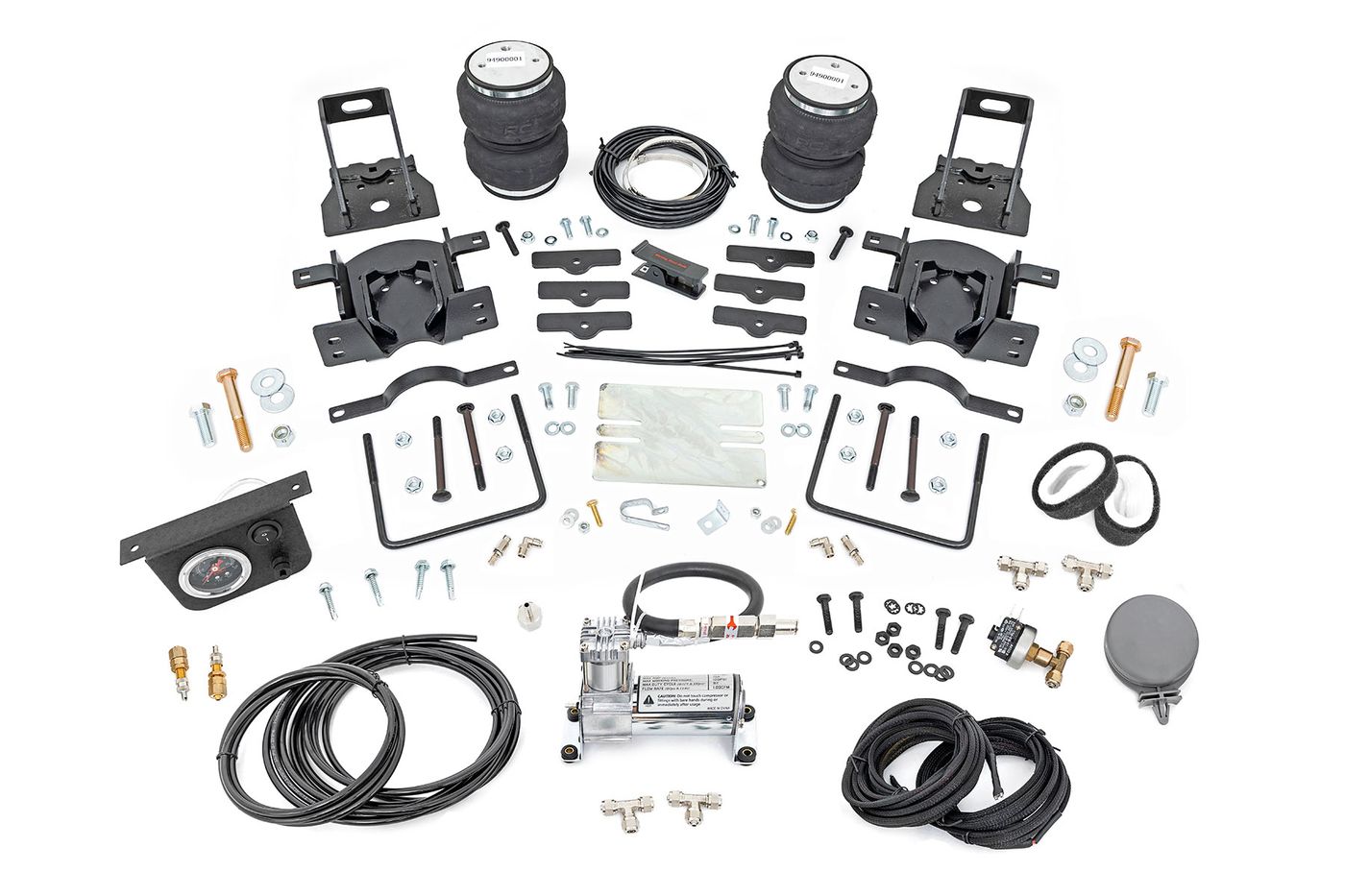 Rough Country Air Spring Kit w/compressor | Ford F-250/F-350 Super Duty 4WD (2005-2016) | #10023C