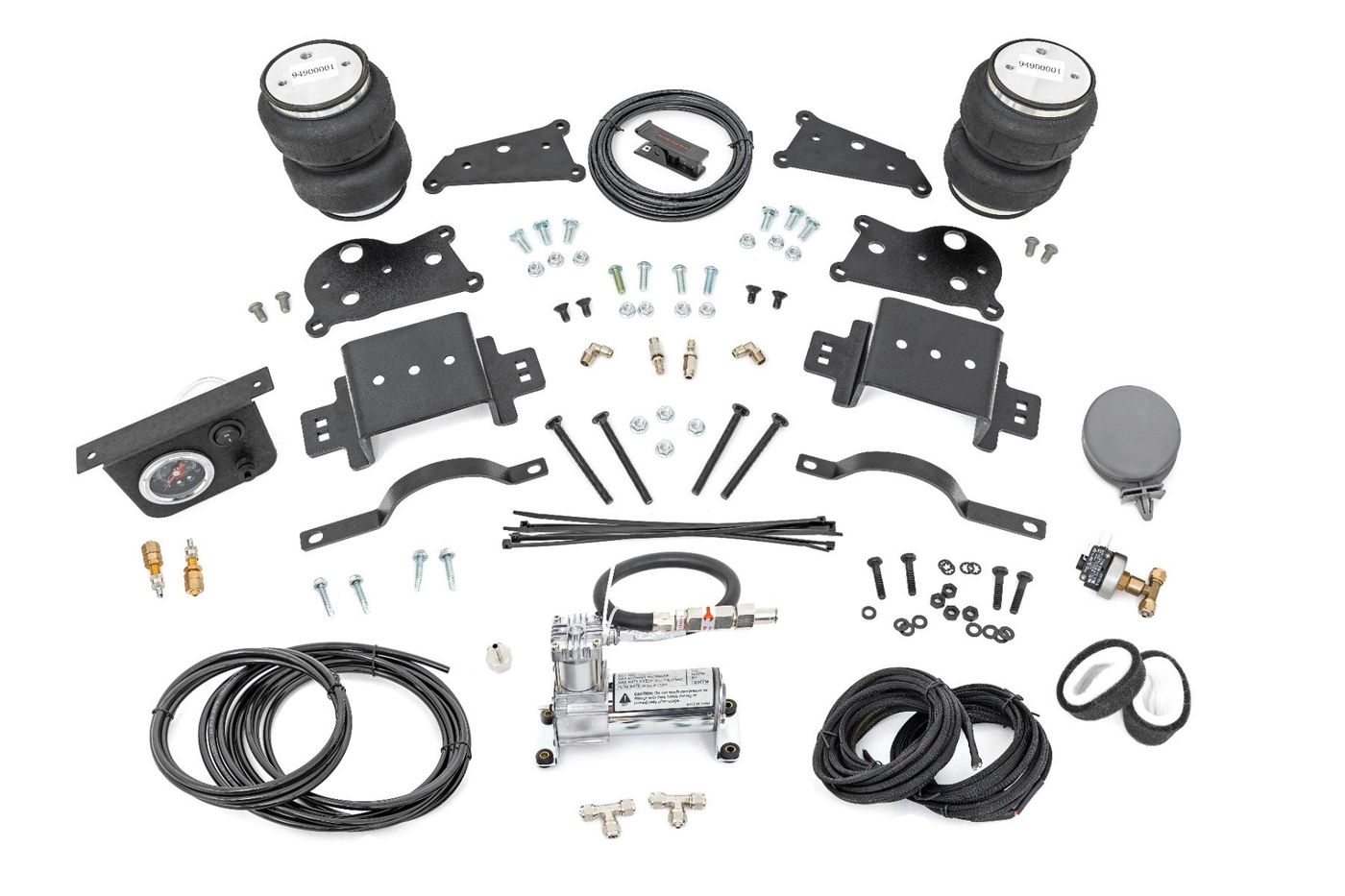 Rough Country Air Spring Kit w/compressor | Ram 2500 4WD (2014-2026)