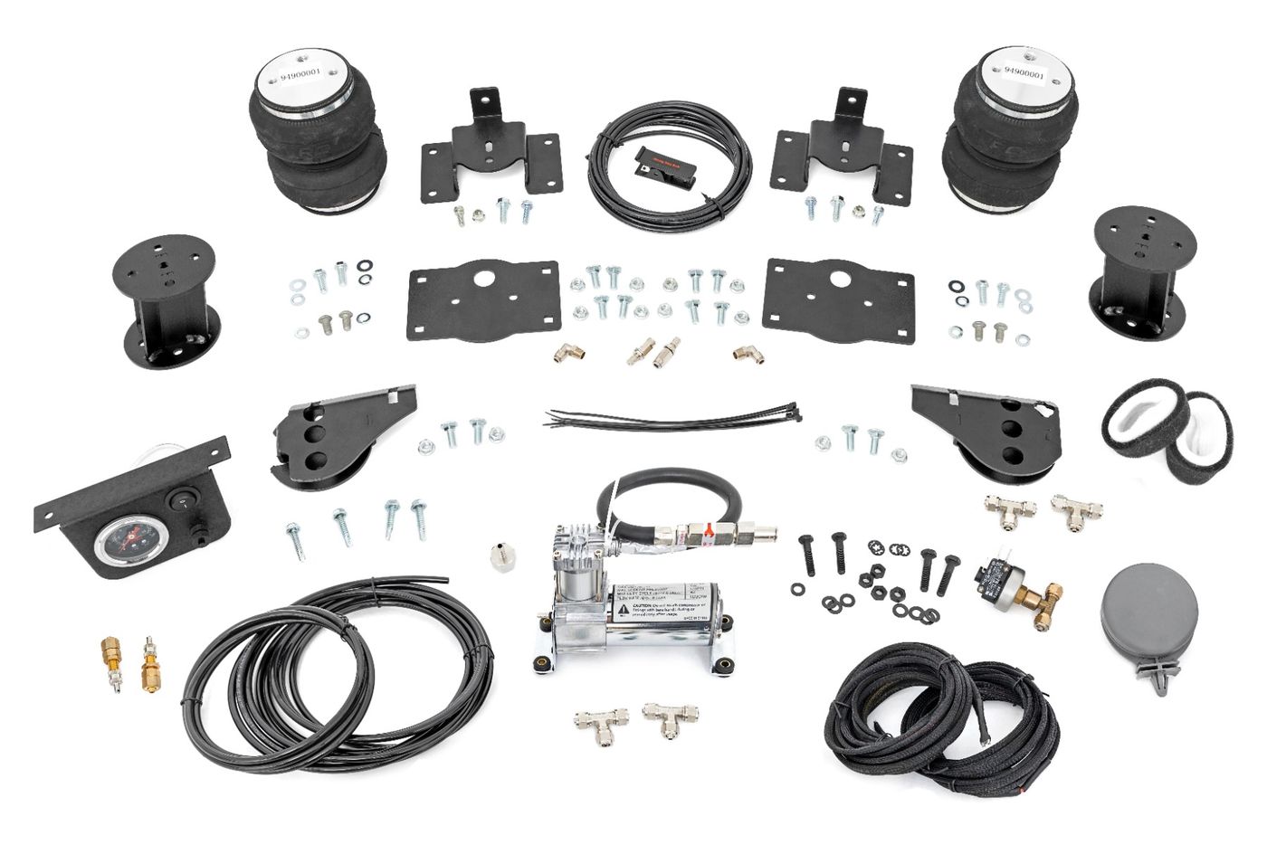 Rough Country Air Spring Kit w/compressor | 6 Inch Lift Kit | Ram 1500 2WD/4WD (2009-2018 & Classic)