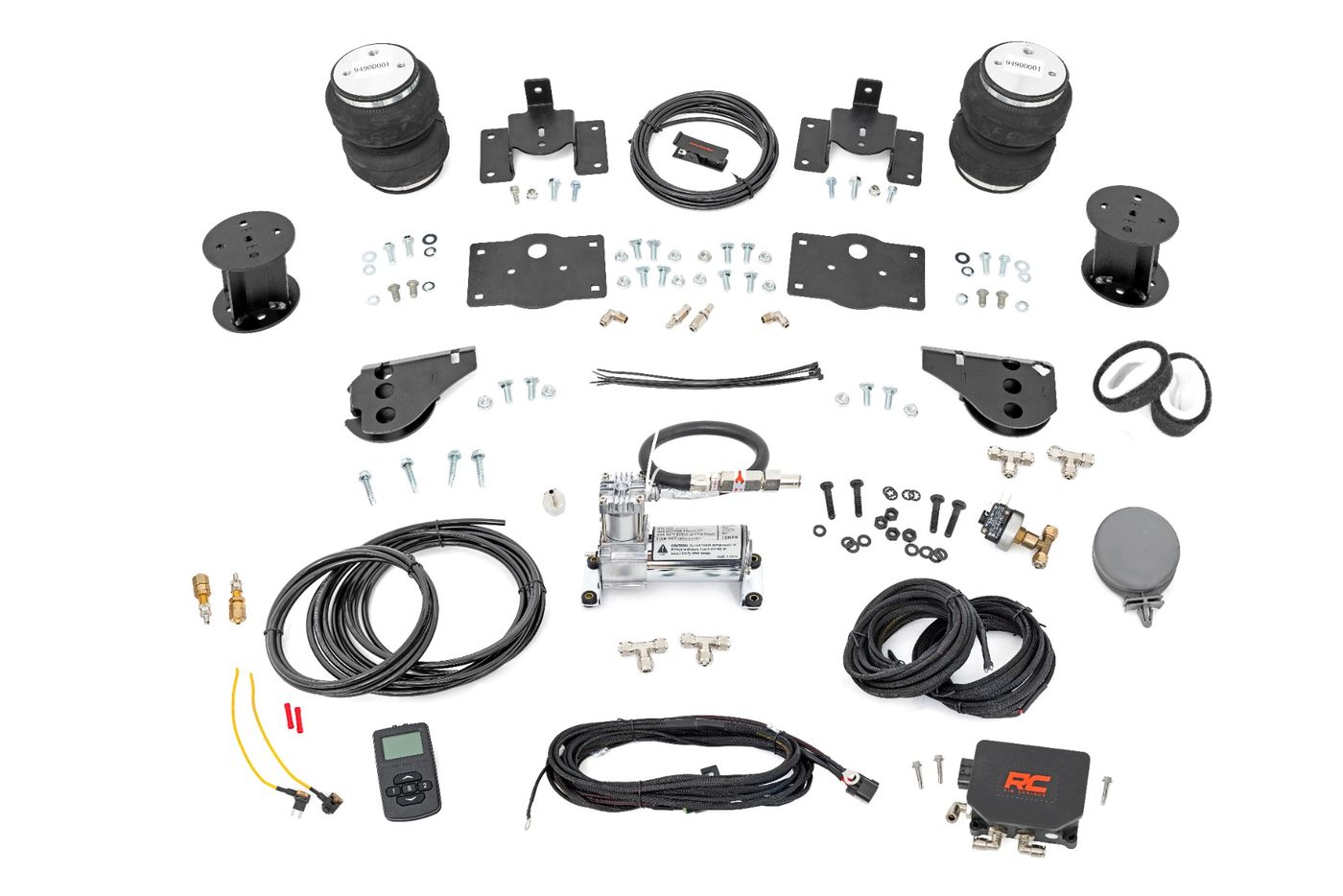 Rough Country Air Spring Kit w/compressor | Wireless Controller | 6 Inch Lift Kit | Ram 1500 (10-18 & Classic)