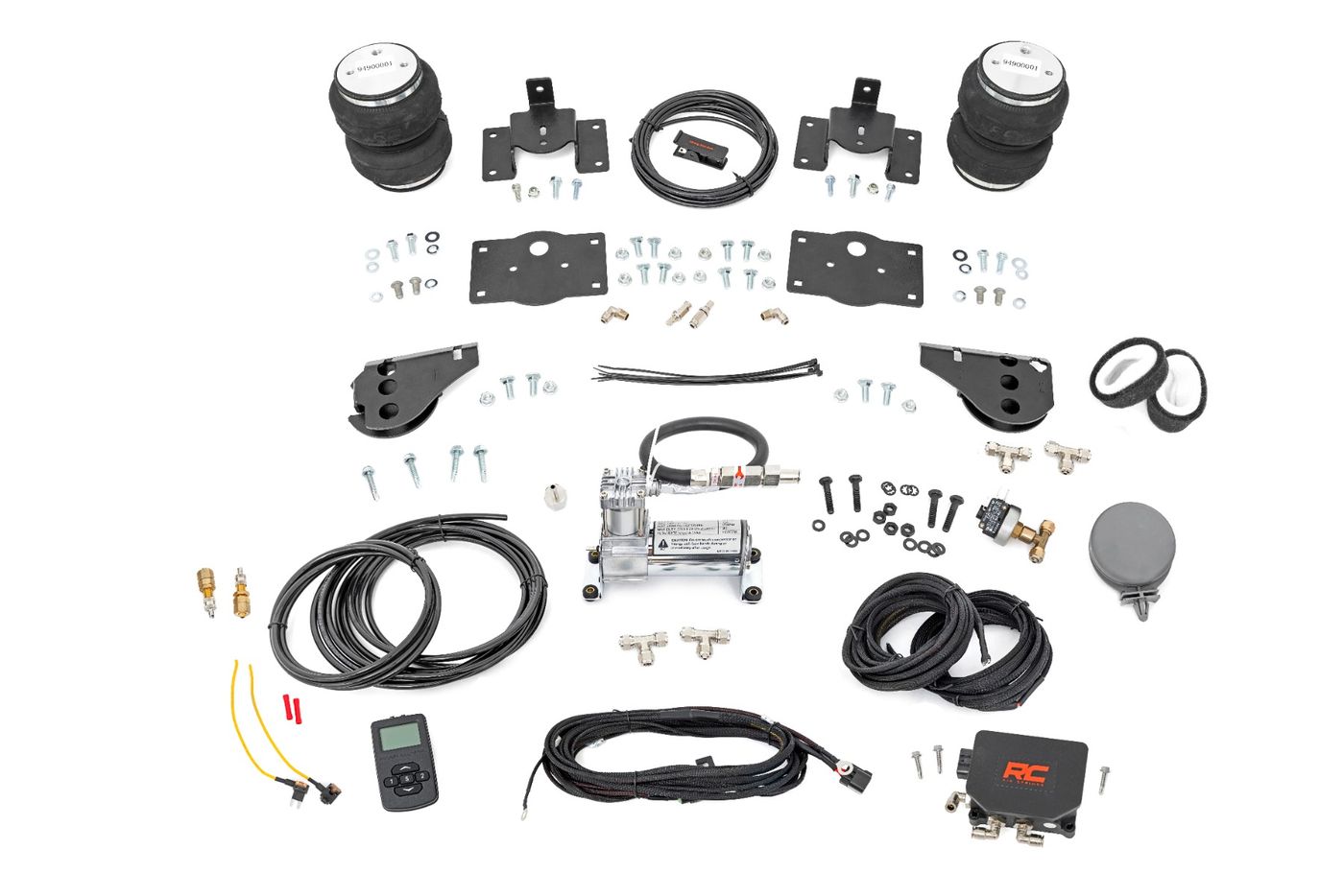 Rough Country Air Spring Kit w/compressor | Wireless Controller | Stock Height | Ram 1500 (10-18 & Classic)